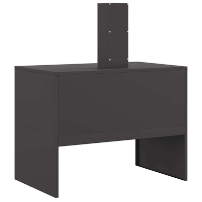 Kominek Czarny 80 x 50 x 96 cm Stal zimnogięta