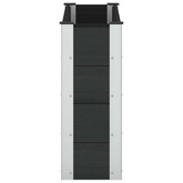 Podniesiona rabata ogrodowa Czarny 100 x 30 x 72 cm