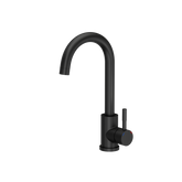 JOHNNY 116 GraniteQ zlewozmywak granitowy Pure Carbon 1-komorowy z/o (60x44x18,5) z syfonem black + bateria Kate pure carbon + dozownik + Qmata
