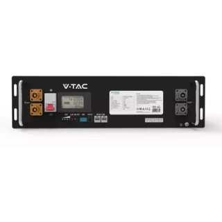 Magazyn Bank Energii V-TAC Powerbank RACK 100Ah 5,12kWh LiFePO4 VT-48100E-P2 5 Lat Gwarancji