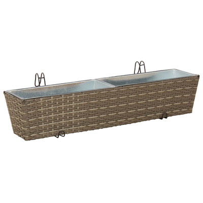 Balustrada 2 pcs 80 x 17 x 17 cm Metal