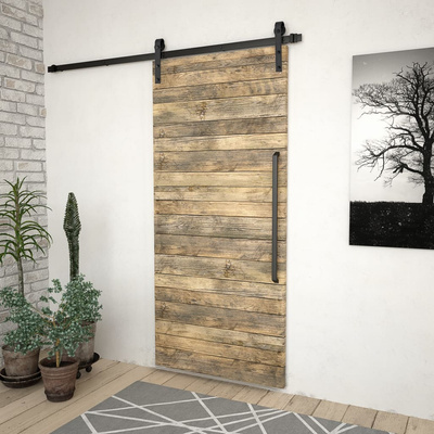 do montażu drzwi przesuwnych SKIEN, 200 cm, stal, czarny System