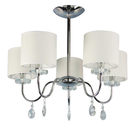 Lampa sufitowa wisząca chromowa żyrandol 5x40W Estera Candellux 35-11671