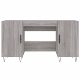 vidaXL Biurko, szary dąb sonoma, 140x50x75 cm, materiał drewnopochodny model standard