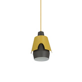 Lampa wisząca żółta/szara E27 Falun Ledea 50101149