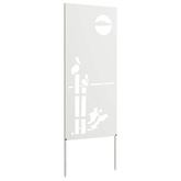 Ekran zapewniający prywatność w ogrodzie Biały 50 x 140 cm