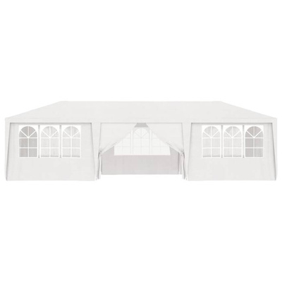 vidaXL Namiot imprezowy ze ściankami, 4x9 m, biały, 90 g/m²