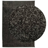 vidaXL Dywan ISTAN z długim runem, połyskujący, antracytowy 140x200 cm