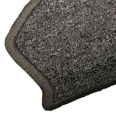 Samoprzylepne maty na schody Półokrąg 15 pcs ciemnoszary