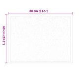 Dywanik drzwiowy Bordowy 60 x 40 x 1.2 cm Tkanina Teddy