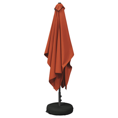 Parasol ogrodowy z podstawą 200 x 300 cm Poliester Prostokątny