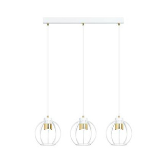 Lampa wisząca AJAX 3 WHITE/GOLD