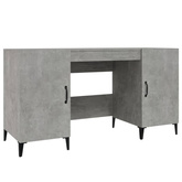 vidaXL Biurko, szarość betonu, 140x50x75 cm, materiał drewnopochodny wariant 7