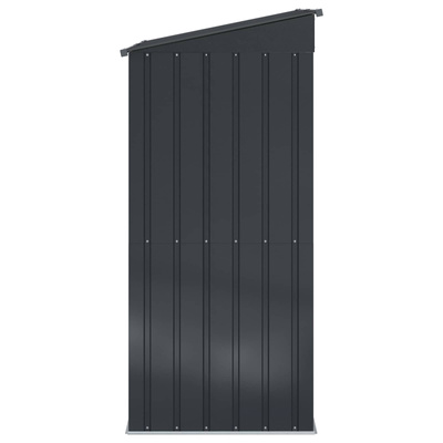 Schowki ogrodowe Antracyt 137 x 81 x 180 cm Metal