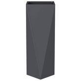 Donica 2 pcs Antracyt 30 x 30 x 75 cm Stal