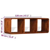 Szafka pod TV, drewno w kolorze miodowego brązu, 120x30x40 cm vidaXL