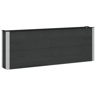 Podniesiona rabata ogrodowa Czarny 200 x 30 x 72 cm