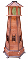 Latarnia morska do ogrodu drewniana LED 135 cm LA-101