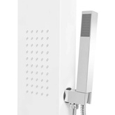 vidaXL Panel prysznicowy, aluminiowy, matowy, biały