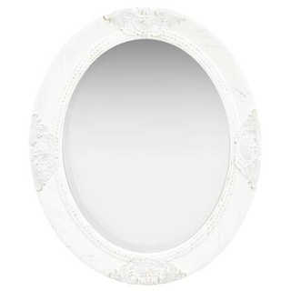 vidaXL Lustro ścienne w stylu barokowym, 50x60 cm, białe