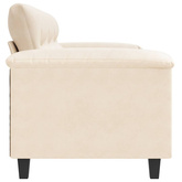 3-osobowa sofa, beżowy, 180 cm, tapicerowana mikrofibrą