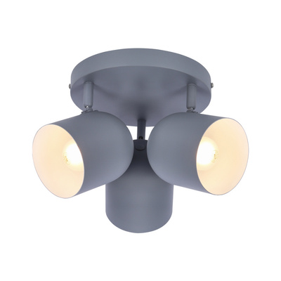 Lampa sufitowa 3xE27 szara 32cm AZURO 98-63236