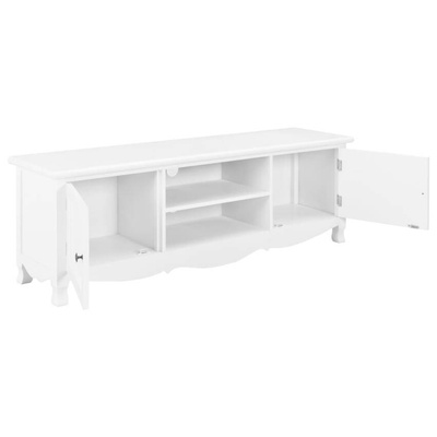vidaXL Szafka pod TV, biała, 120 x 30 x 40 cm, drewniana