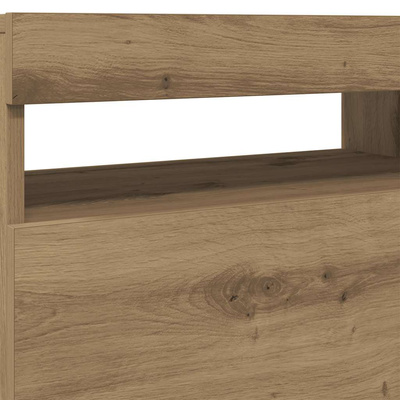Szafka pod TV z oświetleniem LED, dąb artisan, 60x35x40 cm