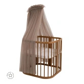 Baldachim Tiulowy do Drewnianego Stelaża - Taupe