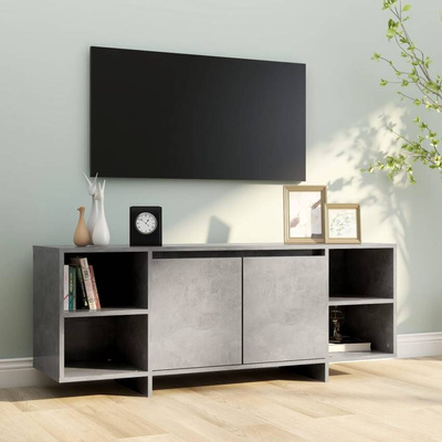 vidaXL Szafka pod TV, szarość betonu, 130x35x50 cm