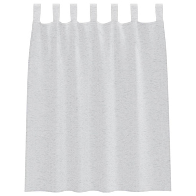 Firany Voile 2 pcs Jasnoszary 140 x 140 cm Poliester