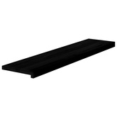 Stopnie schodowe, 2 szt. brązowoczarne 110x25x2 cm lite drewno dębowe