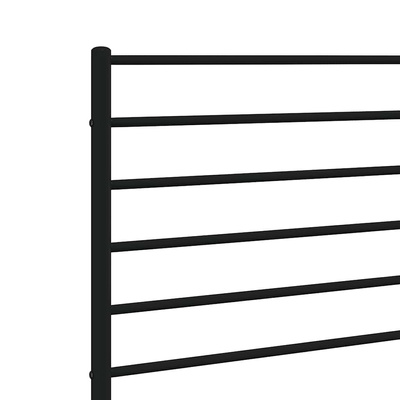 Metalowe wymienne wezgłowie, czarne, 135 cm