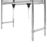 Zlewozmywak kuchenny, dwukomorowy, stal nierdzewna