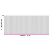 vidaXL Dywan prostokątny, naturalny, 80x200 cm, bambusowy