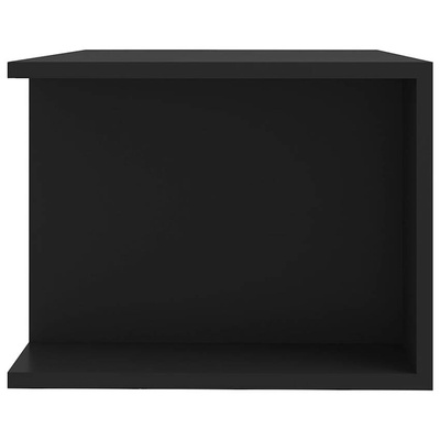 vidaXL Szafka pod TV z oświetleniem LED, czarna, 90x39x30 cm