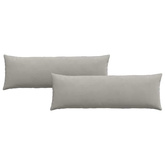 Poduszki na sofę 2 pcs Jasnoszary 120 x 40 cm tkanina