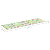 vidaXL Leżak bujany z poduszką, lite drewno tekowe