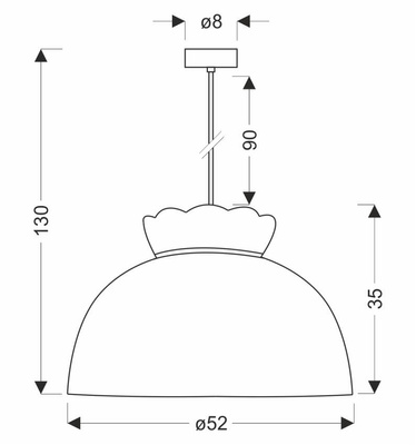 ROSSINI lampa wisząca biały 1x40W E27 abażur biały