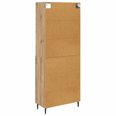 Highboard 2 szt. Dąb rzemieślniczy 69,5 x 32,5 x 180 cm