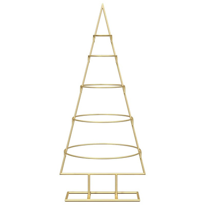 Metalowa choinka świąteczna złoty 90 cm Stal Malowana Proszkowo