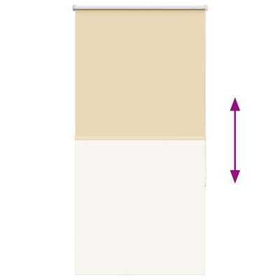 Roleta zaciemniająca beżowa 70x175 cm Szerokość tkaniny 65,7 cm
