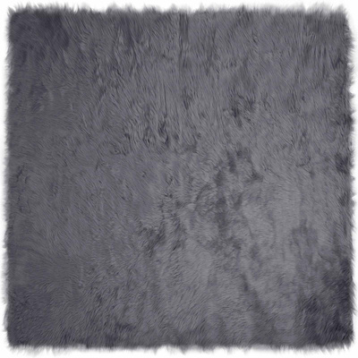 Dywan z sztucznej owczej skóry TAFALLA antracytowy 200 x 200 cm