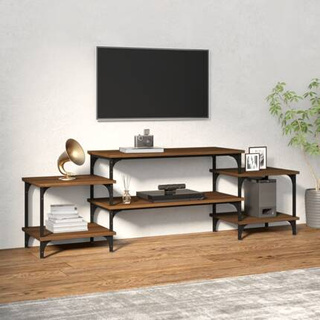 vidaXL Szafka pod TV, brązowy dąb, 157x35x52 cm