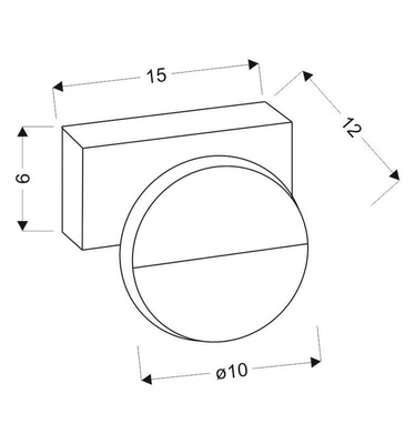 Kinkiet łazienkowy biały lampa LED 3W 4000K Sing Candellux 21-72795