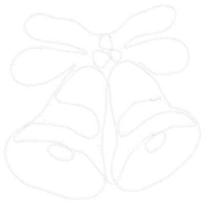 Dzwonek Świąteczny Wielokolorowe 57 x 47,5 cm PVC