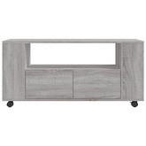 vidaXL Szafka pod TV, szary dąb sonoma, 102x34,5x43 cm