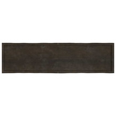 Blat, ciemnobrązowy 200x50x(2-6)cm drewno z naturalną krawędzią
