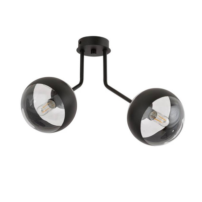 Lampa sufitowa  NOVA 2 BLACK/STRIPE