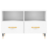 vidaXL Szafka pod TV, biała, 80x36x50 cm, materiał drewnopochodny wariant 12